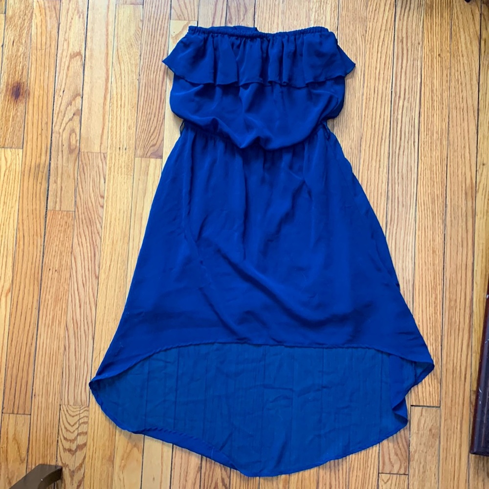 Strapless, high-low sundress